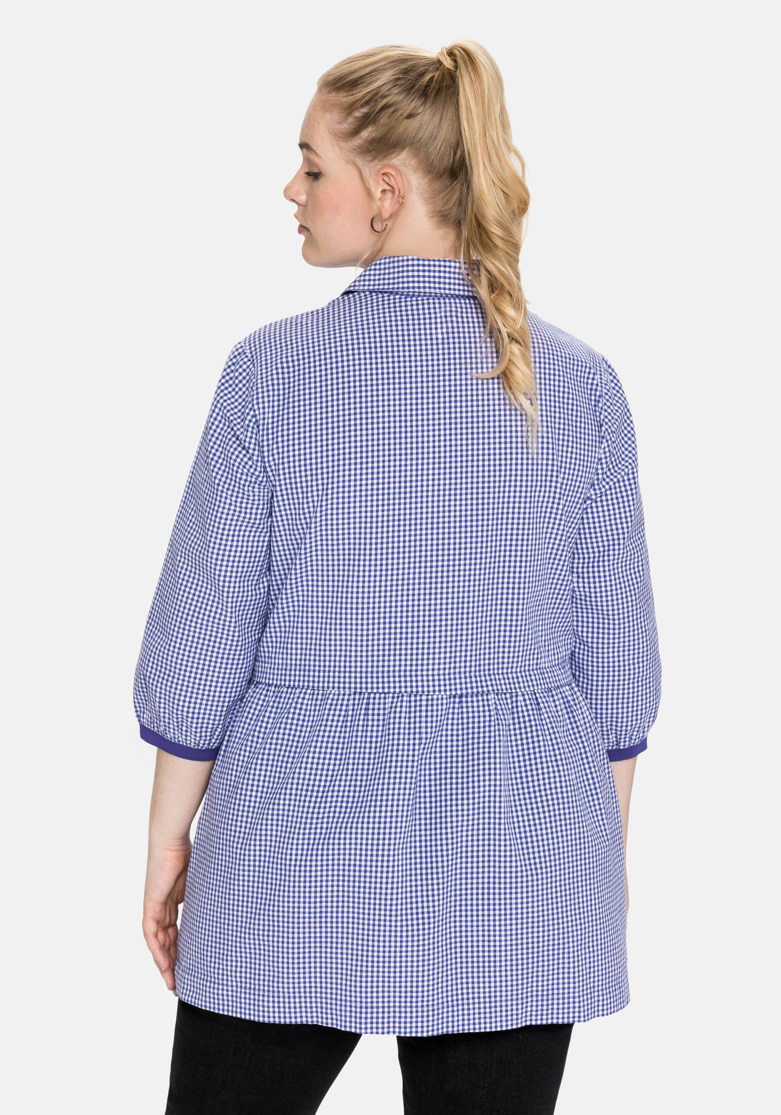 Karobluse mit 3/4-Ärmeln, in A-Silhouette