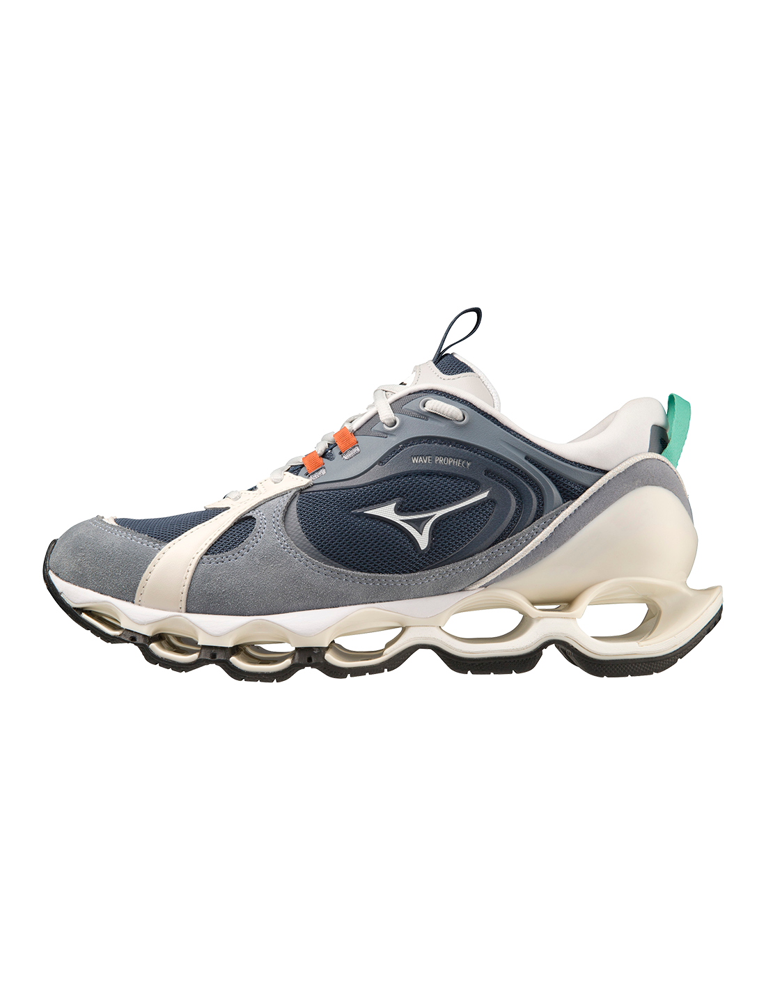 mizuno Sneakers Homme Wave Prophecy Beta Gris/Blanc