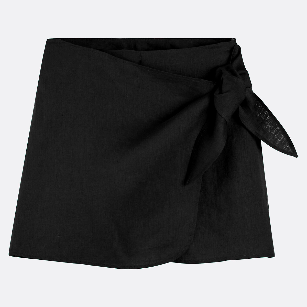 COLEÇÕES LA REDOUTE<br>Saia curta de linho