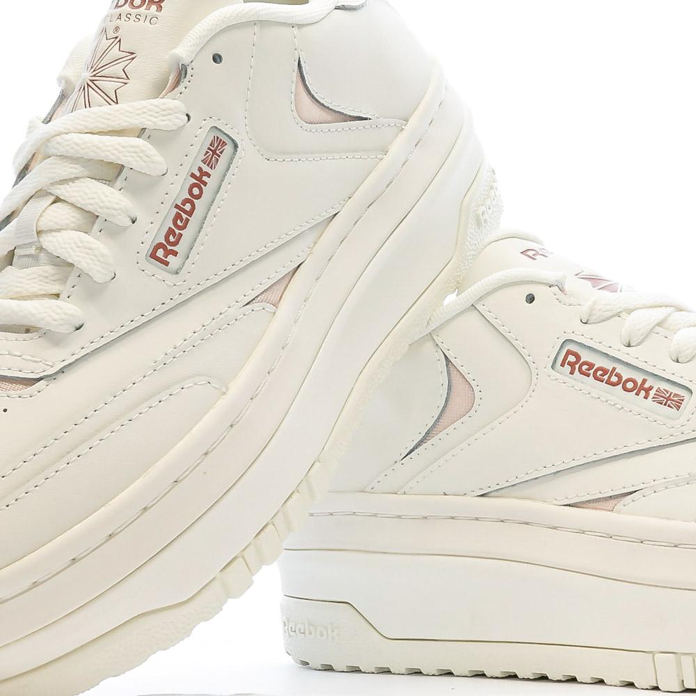 Reebok Baskets Blanche/Rose Femme Reebok Club C Extra 100033105