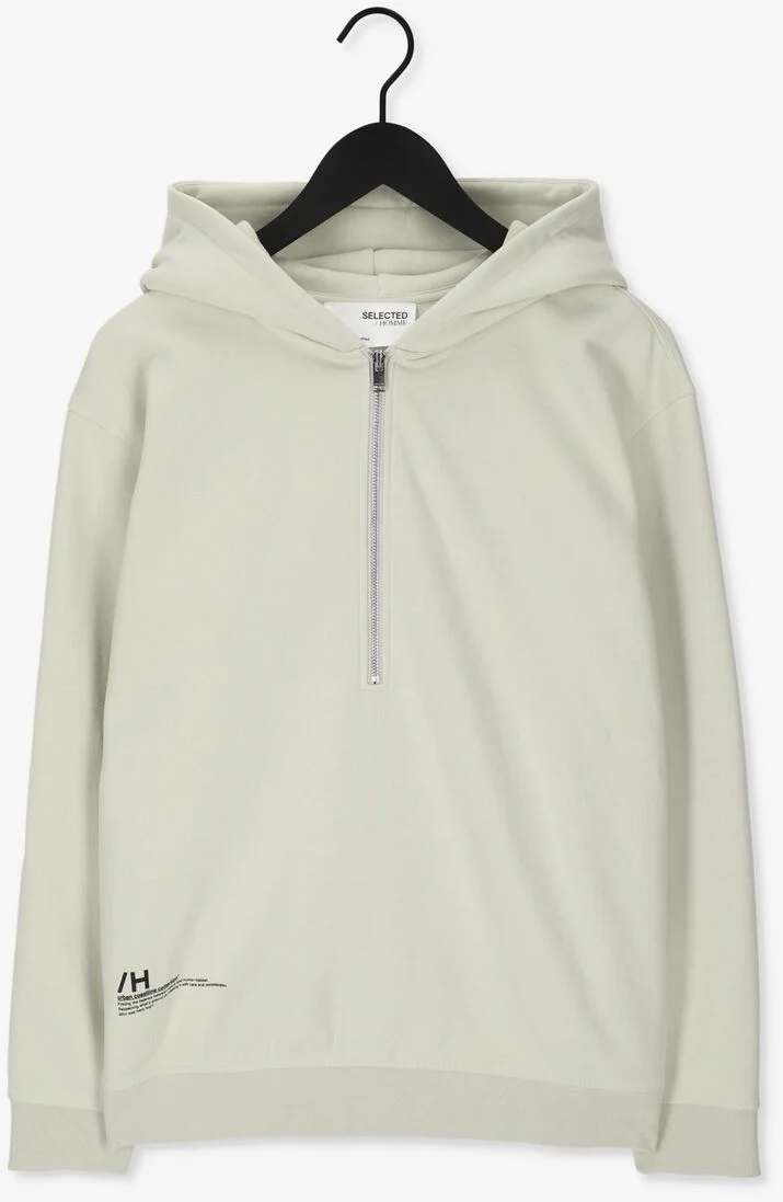 SELECTED HOMME grijze selected homme sweater slhrelaxmajor hood sweat