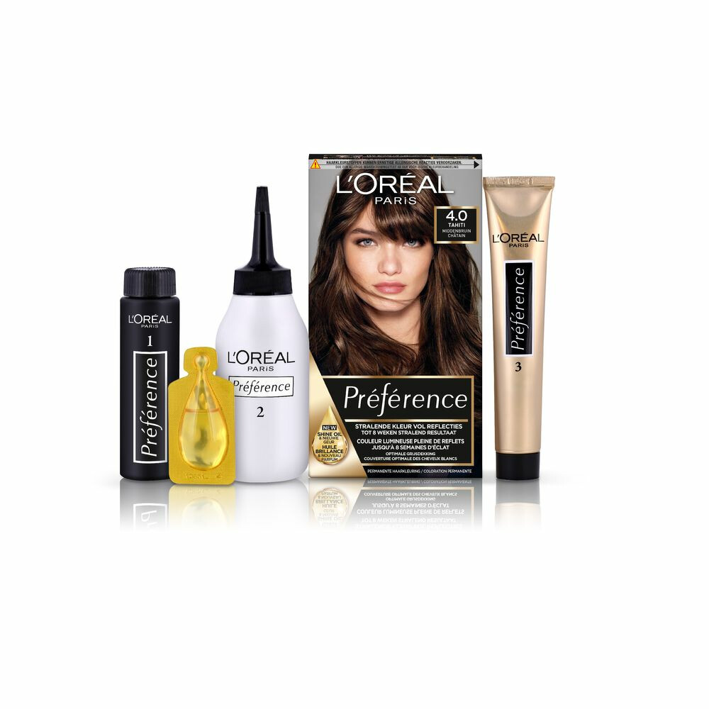 L'Oréal Préférence Permanente Haarkleuring 4.0 Middenbruin