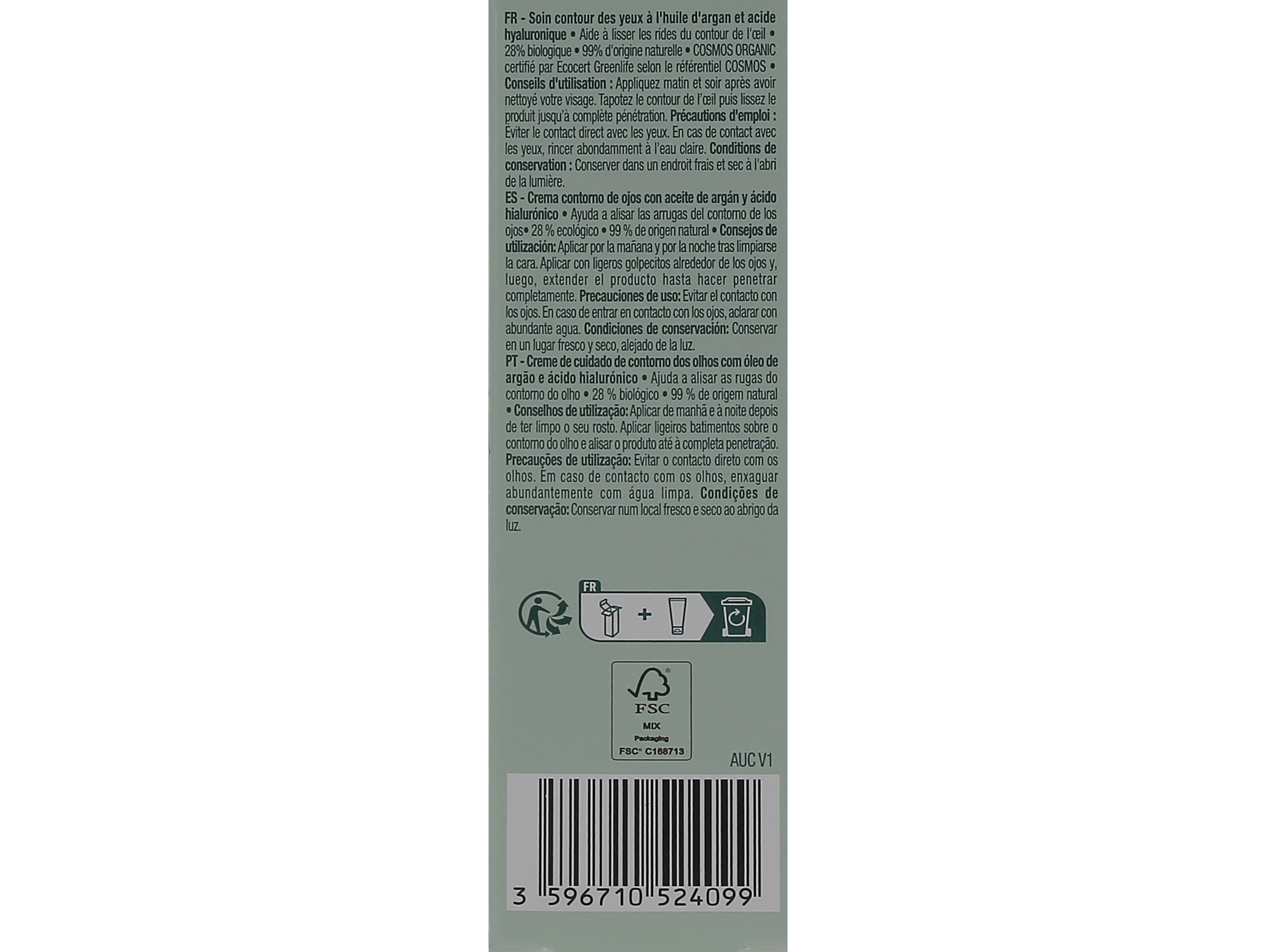 CREME CONTORNO OLHOS COSMIA BIO EXPERT DUO AGE 15ML