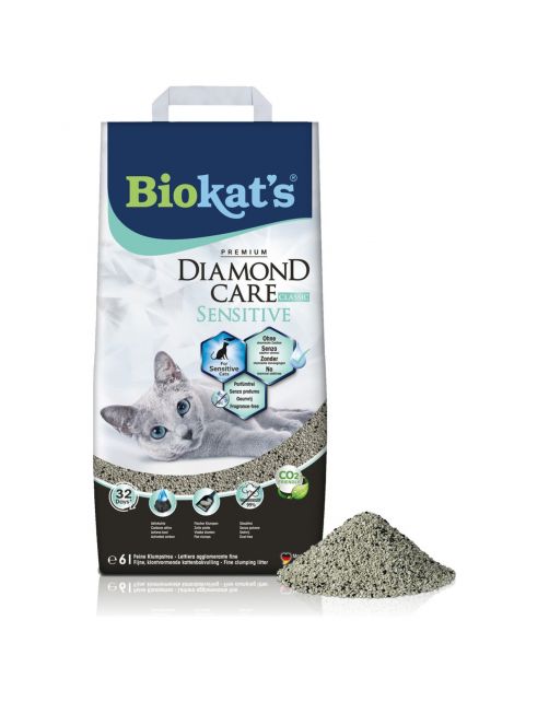 Biokat's Diamond Care Sensitive Classic - Kattenbakvulling - 6 l