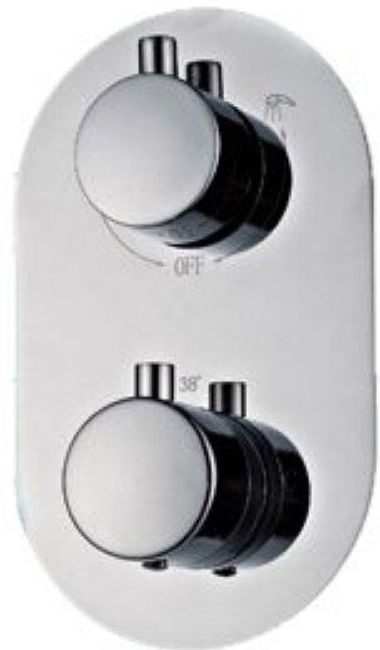 Douchethermostaat Sanilux Peralta Inbouw Rond Chroom (incl. Inbouwbox) Sanilux