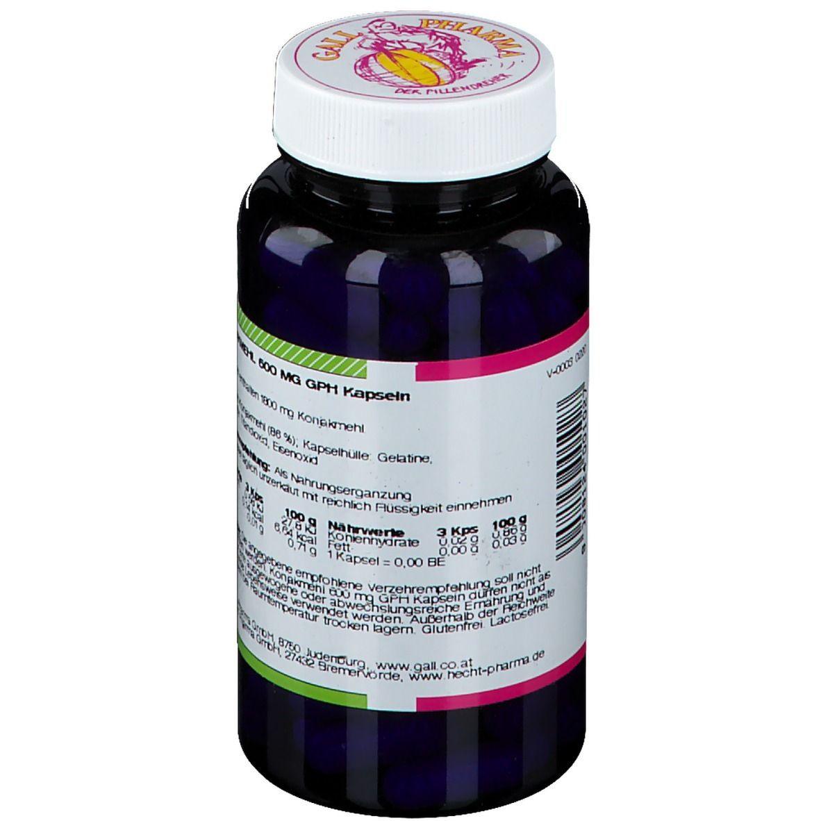 Hecht Konjakmehl 600 mg