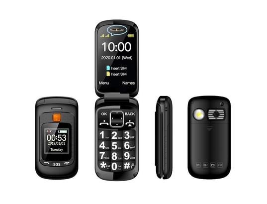 YONIS - Mafam f899: téléphone portable à clapet 2.4 pouces, grandes...