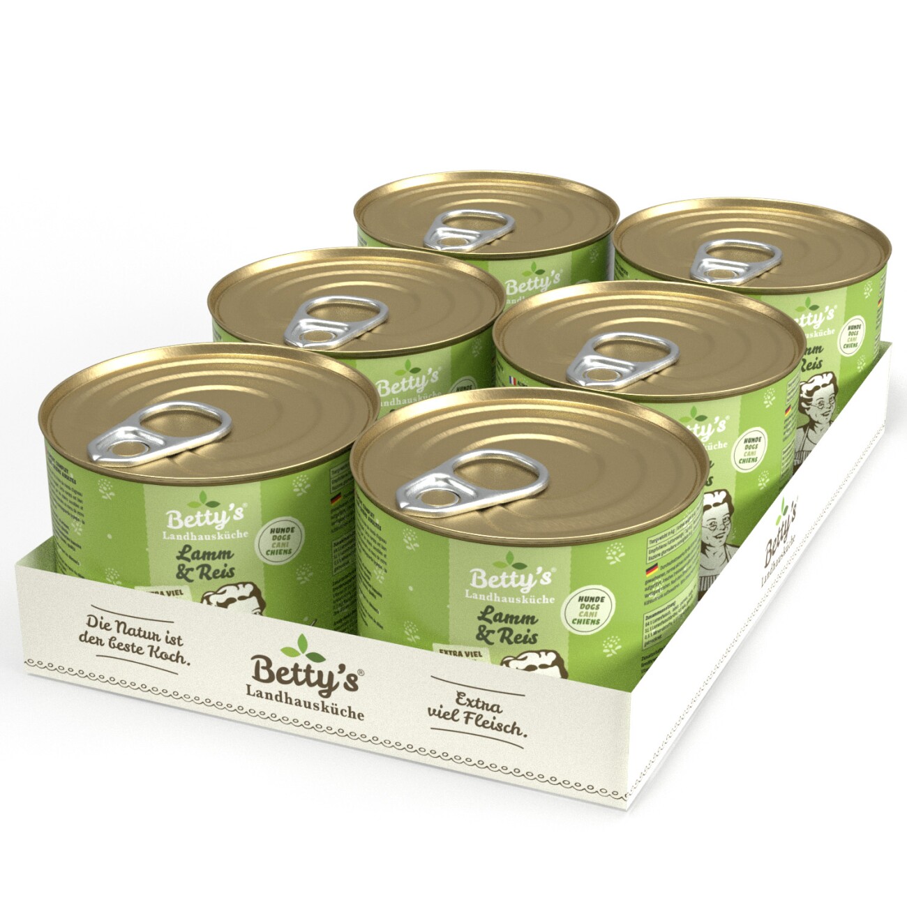 Betty's Landhausküche Lamm & Reis 6x200 g