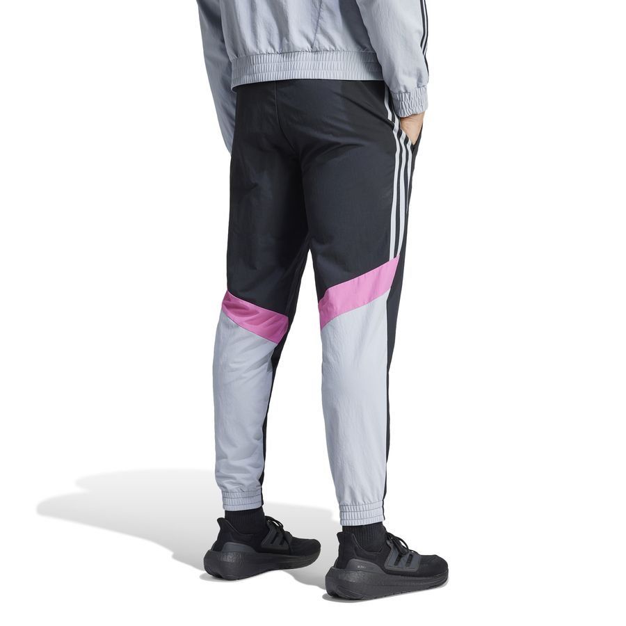 Juventus Bas de Survêtement Woven - Noir/Argent/Rose
