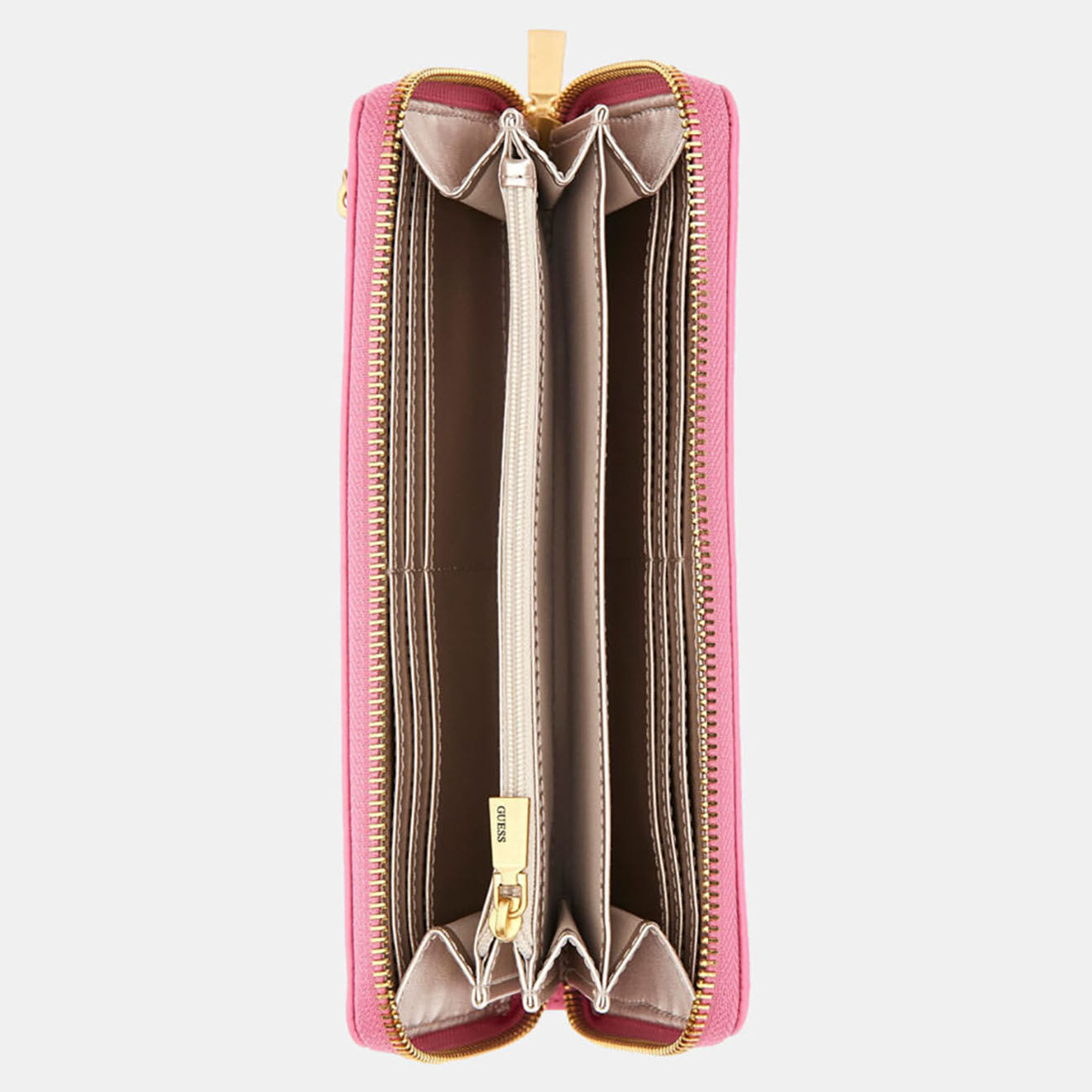 Guess Portefeuille Laurel rose fuchsia - 10x3x20 cm