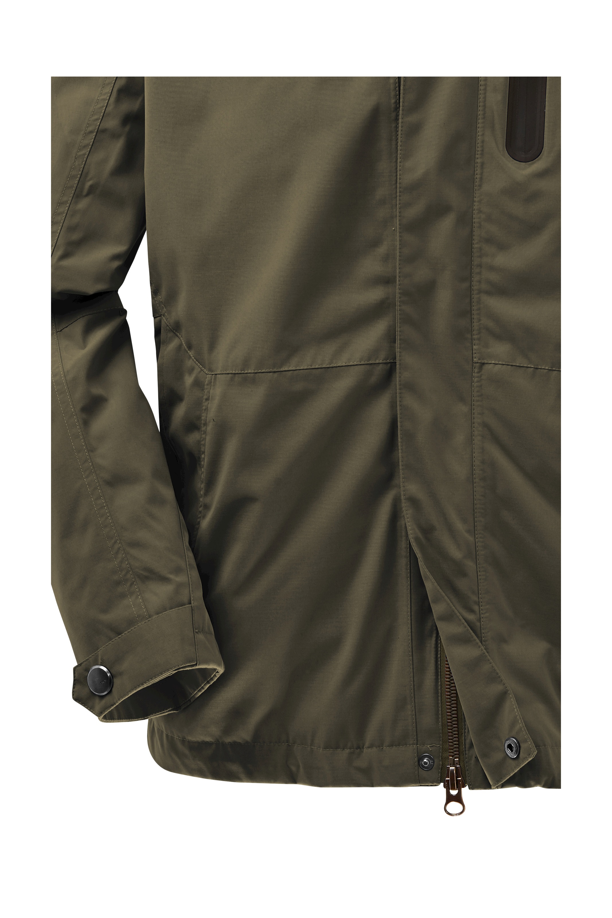 STOY Outdoorjacke »STS 12 MN JCKT« Stylische, wasserdichte Jacke mit abnehmbarer Kapuze und Kunstfell