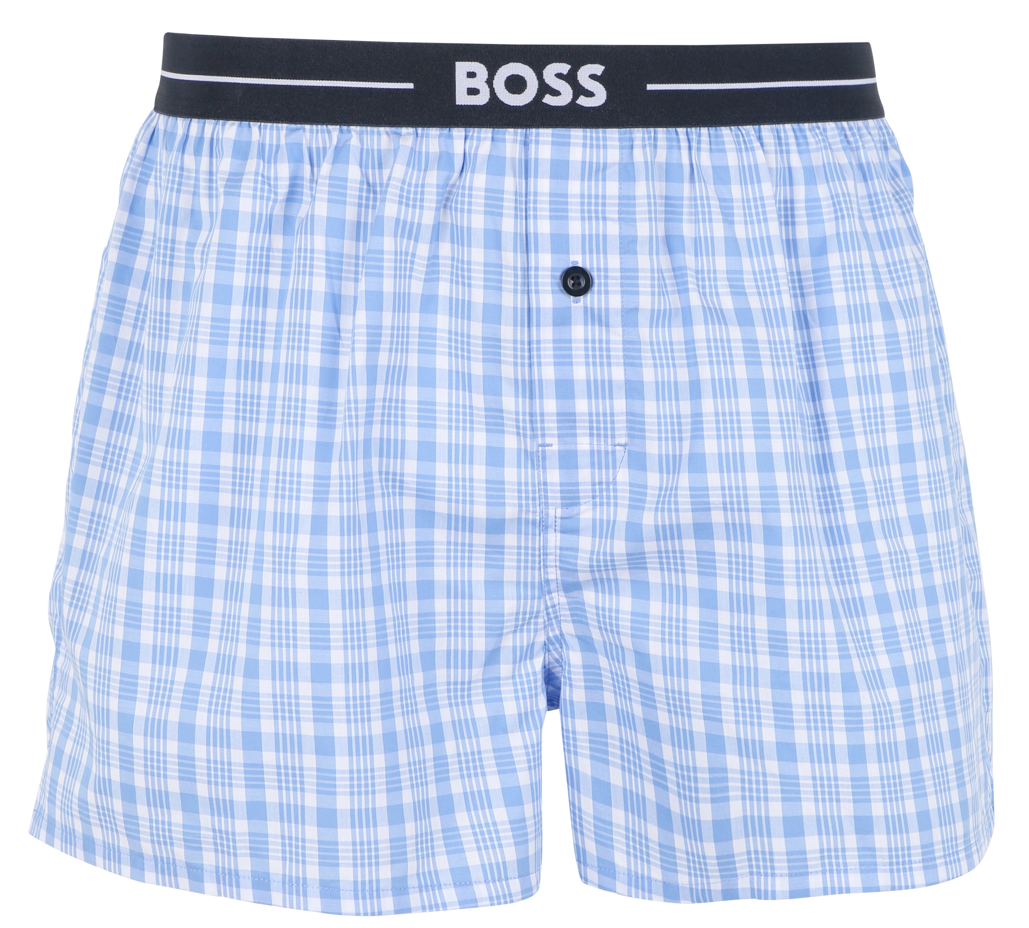 Lot de 2 shorts boxer en coton | Bleu