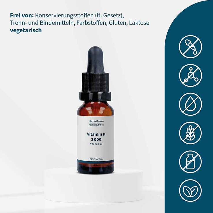 Vitamin D 2000 Öl, 15 ml