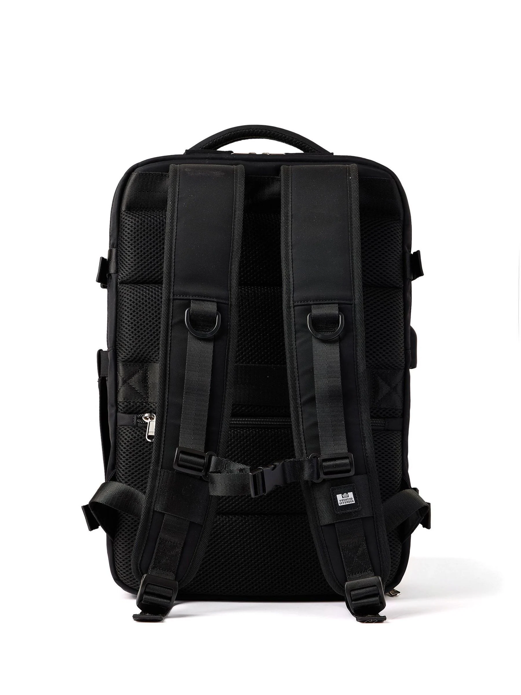 Weekend Offender Overnighter Multi-Pocket Cabin Black Rucksack Case
