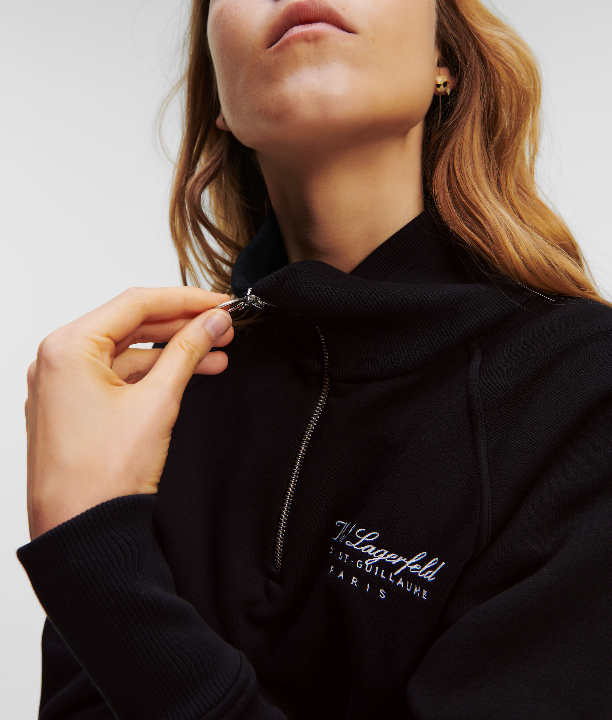 SWEAT-SHIRT À DEMI-ZIP HOTEL KARL