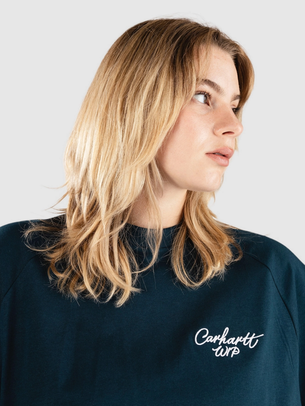 Carhartt WIP Signature T-Shirt duck blue/white