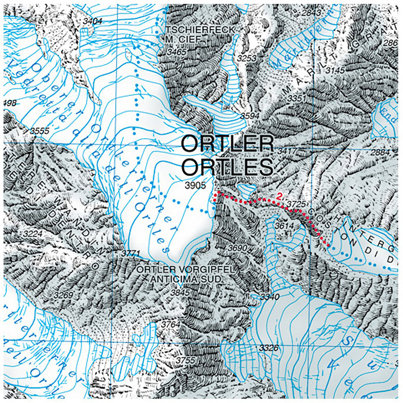 Tabacco Ortlergebiet - Cevedale 08 Wanderkarte