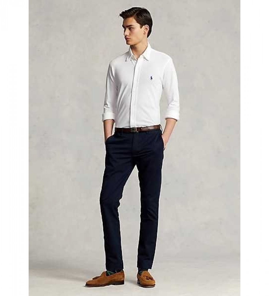 Camisa Ralph Lauren Ultralight Branca Piqué
