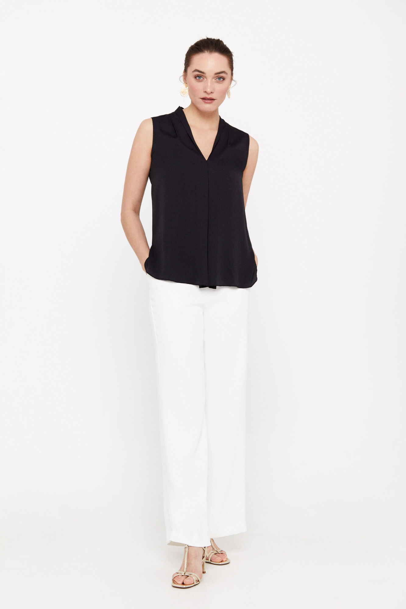 Blusa fluida - Preta