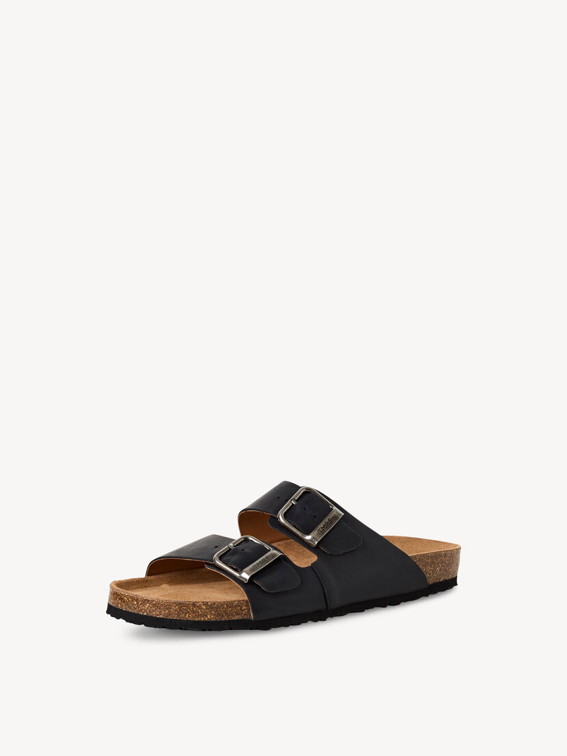 Leren Slipper - zwart