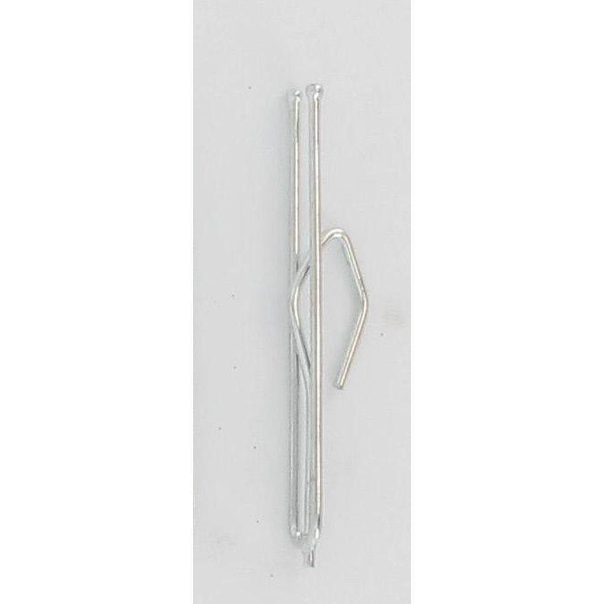AGRAFE POUR RUBAN FRONCEUR X8 ARGENT