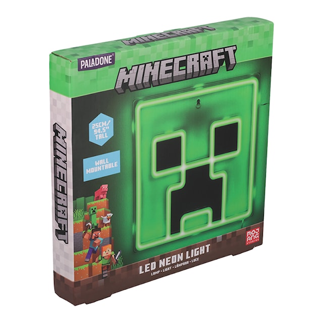 Creeper Wall Mountable LED Neon Light, Minecraft