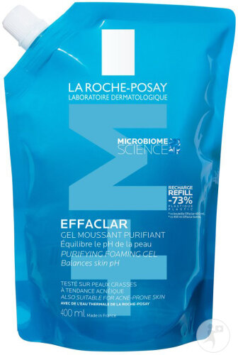 La Roche-Posay Effaclar Gel Moussant Purifiant Peaux Grasses A Tendance Acnéique Recharge 400ml