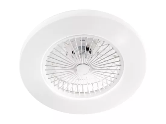 Ventilateur de plafond annulaire en plastique blanc 40w LED 7174 B CT Moteur AC