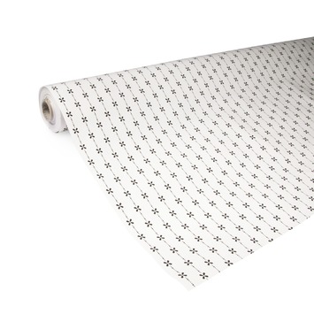 Tafelzeil vintage zwart en wit per centimeter