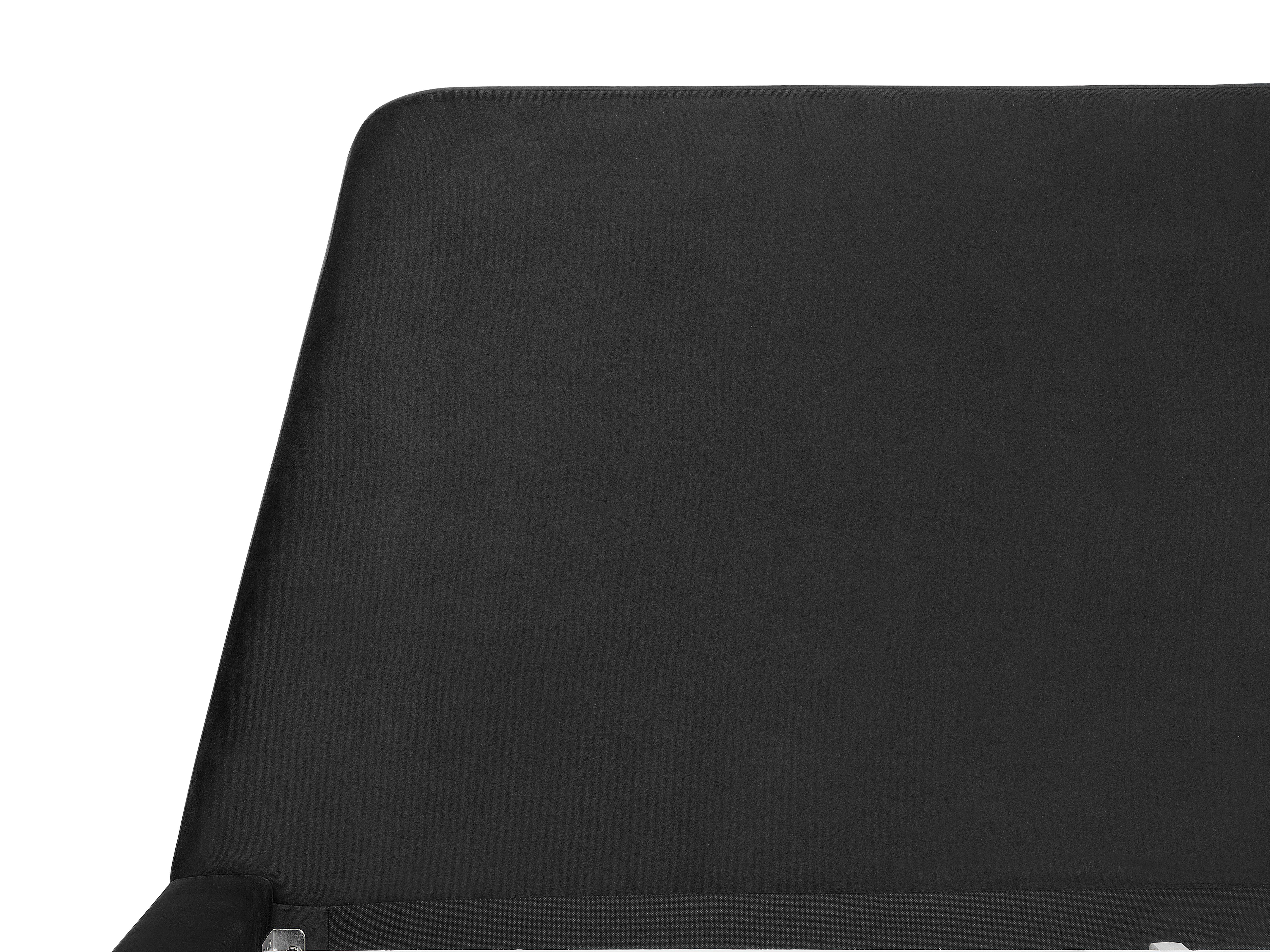 Bed Fluweel VIENNE 180 x 200 cm Zwart