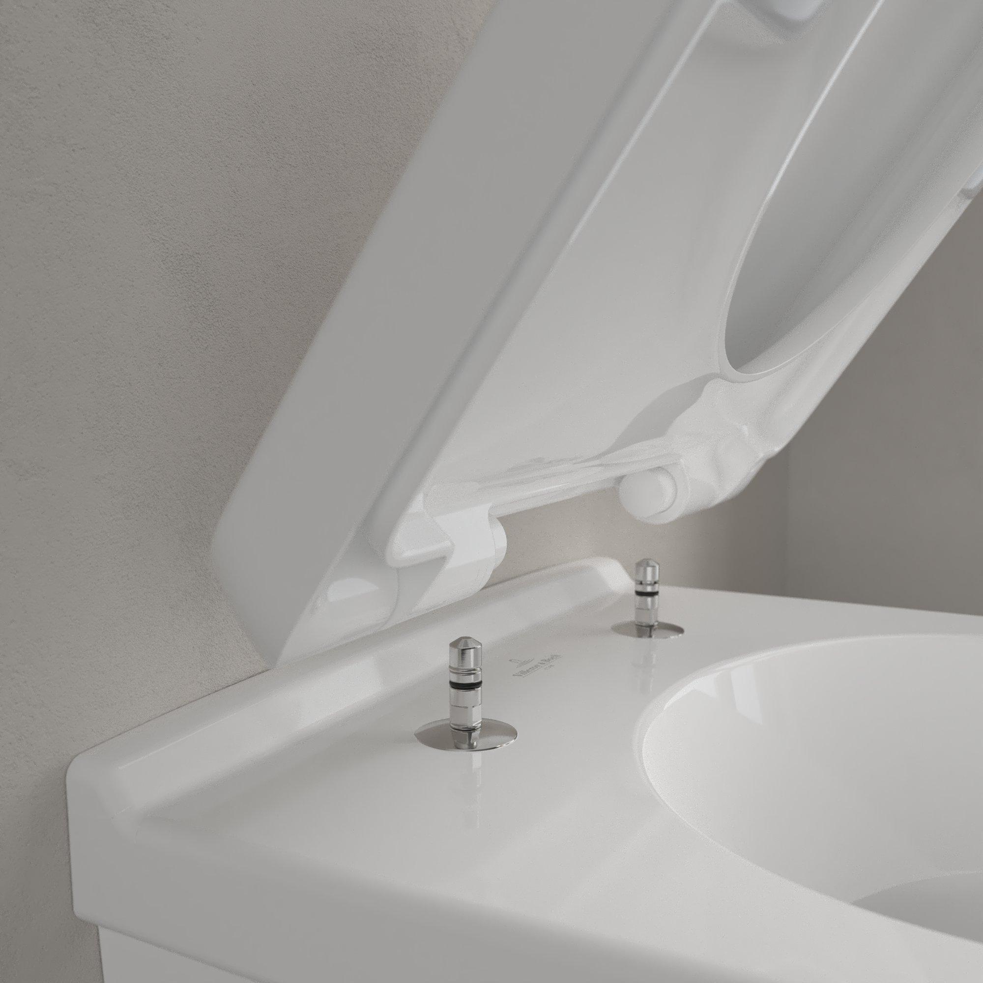 Villeroy & Boch O.novo compact toilet CeramicPlus wit glans