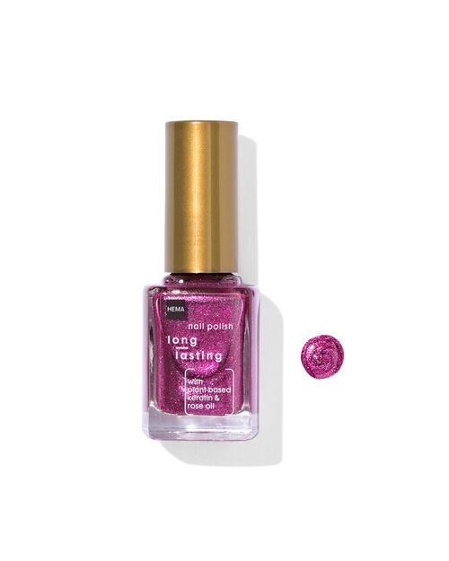 vernis à ongles longue durée festive fuchsia