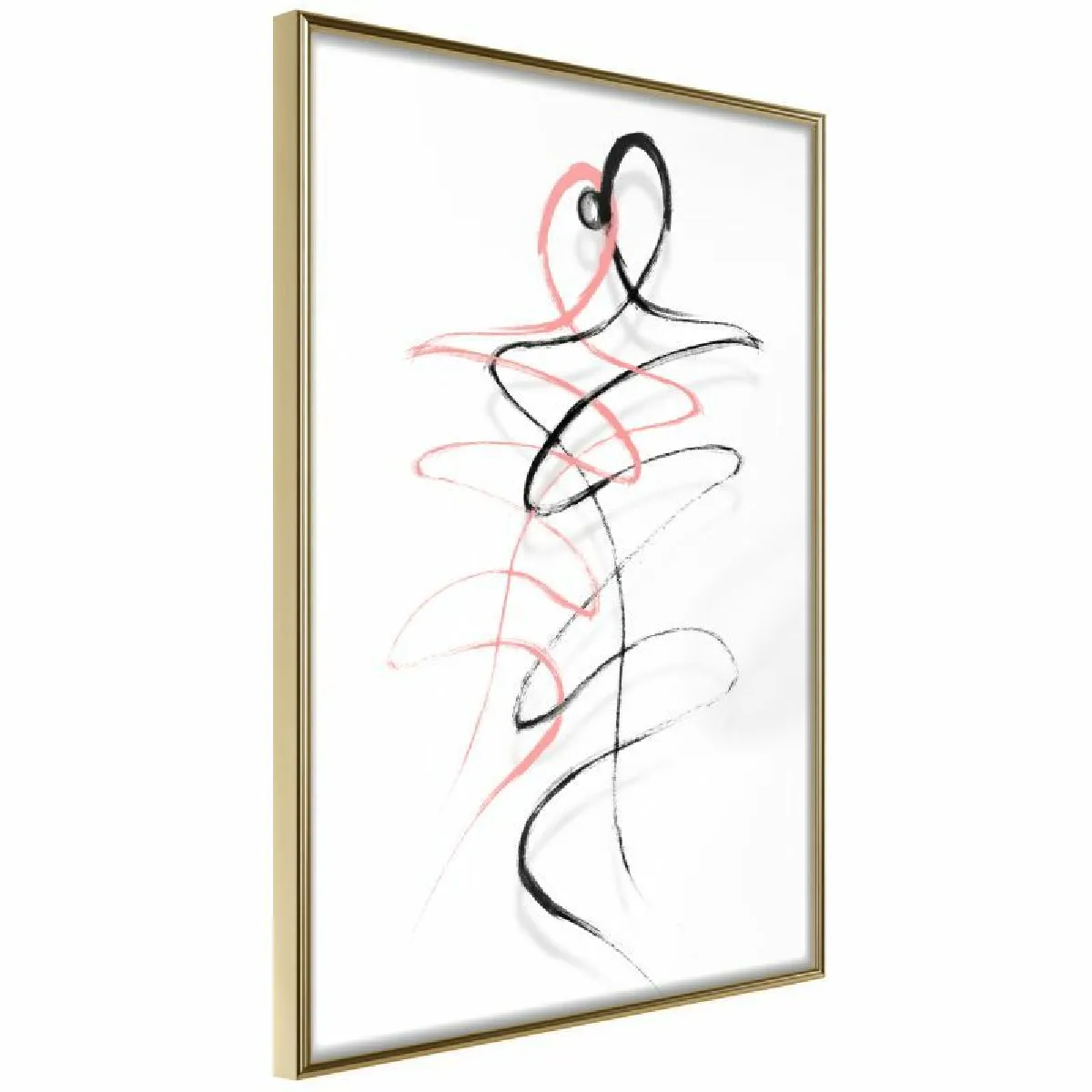 Paris Prix Affiche Dancing Souls - 40 x 60 cm Or