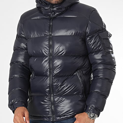 Doudoune Capuche Bleu Marine