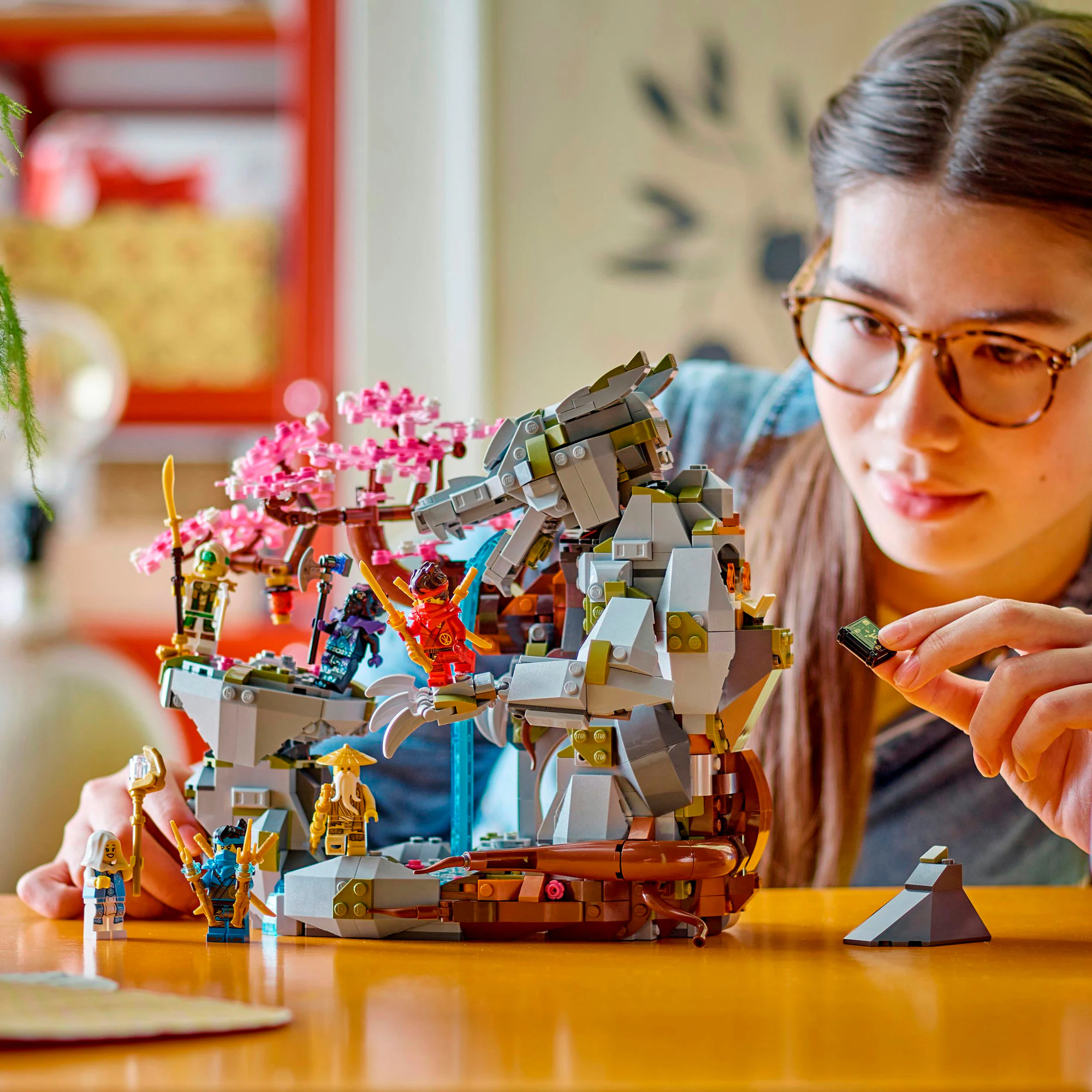 LEGO Konstruktionsspielzeug Ninjago Drachenstein-Tempel