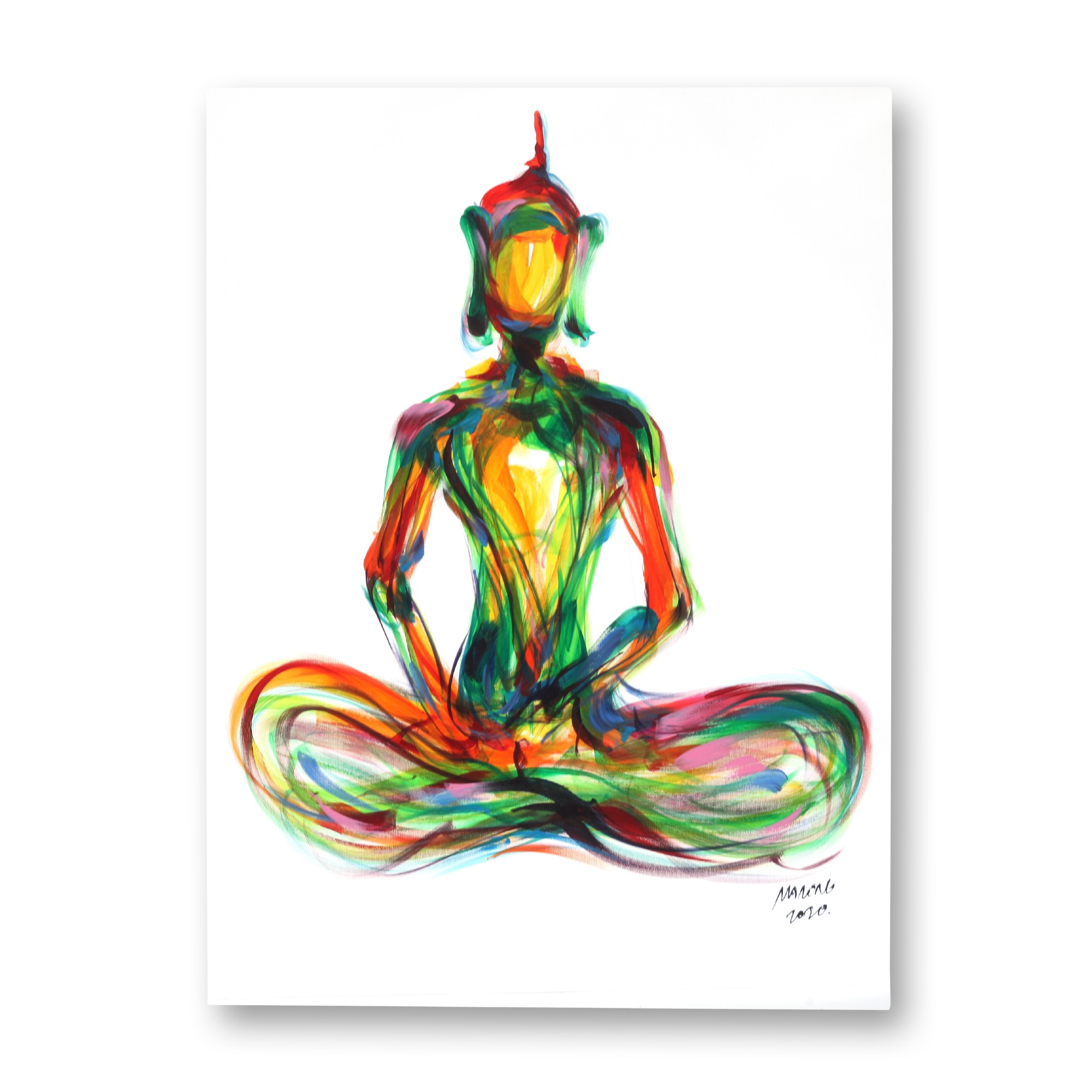 Wandbild 'Shiva', multicolor, T 2,5 cm, B 60 cm, H 80 cm von fischer's lagerhaus