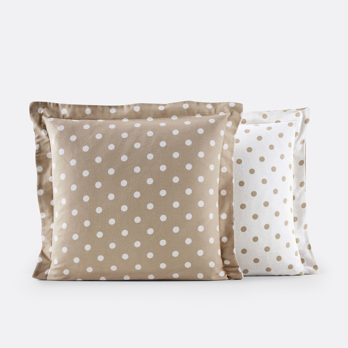 LA REDOUTE INTERIEURS<br>Fronha de flanela com estampa de bolinhas, Clarisse
