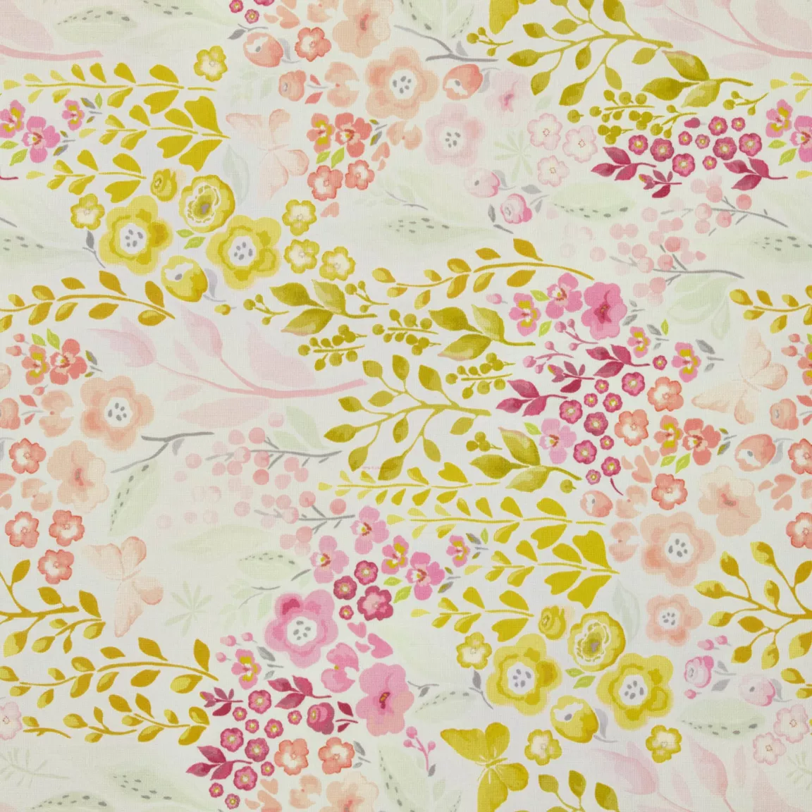 Nappe rectangulaire coton enduit (150 x 350 cm) Paquerettes Multicolore