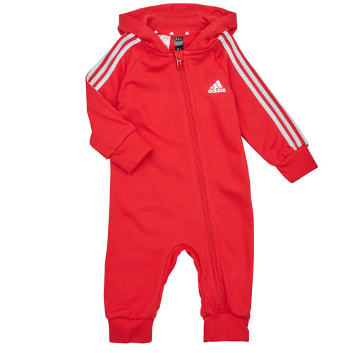 Adidas Sportswear - 3S FT ONESIE - Rouge / Blanc
