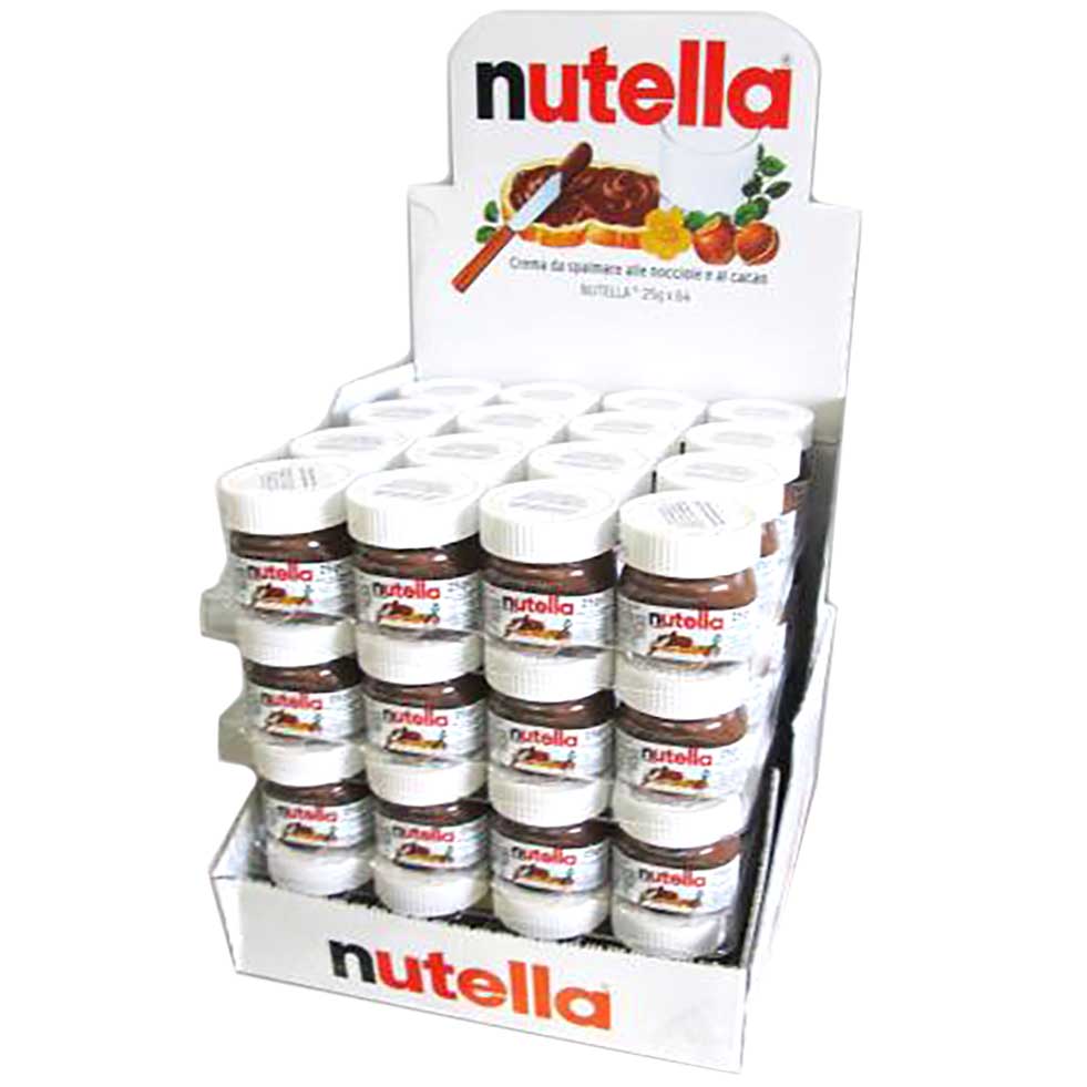 64 x Nutella Mini 25g Glas MHD:29.8.25