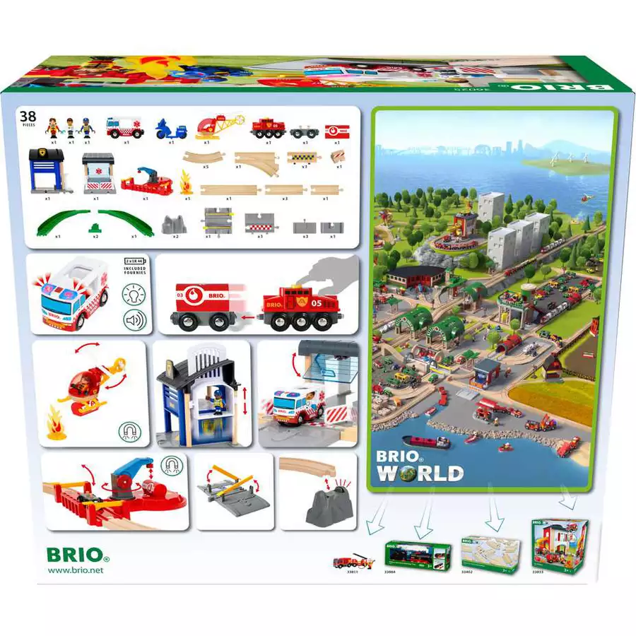 BRIO® Polizei und Feuerwehr Set Deluxe