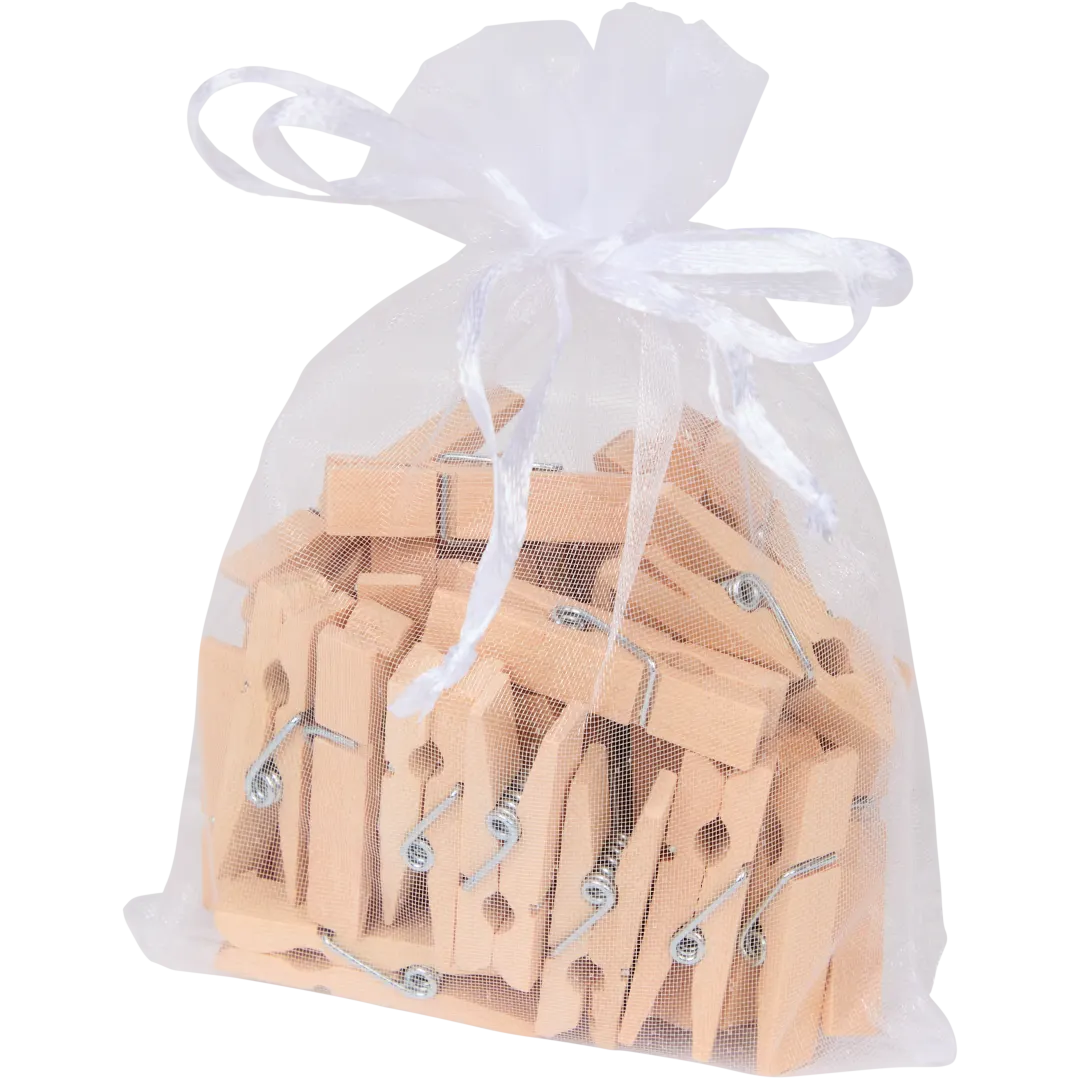 Pinces ou boutons en bois Hobby Flora