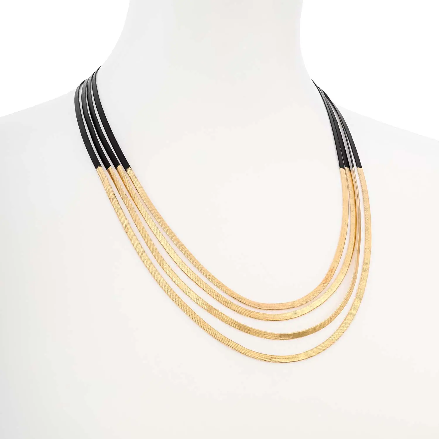 Layering Kette - Golden Black