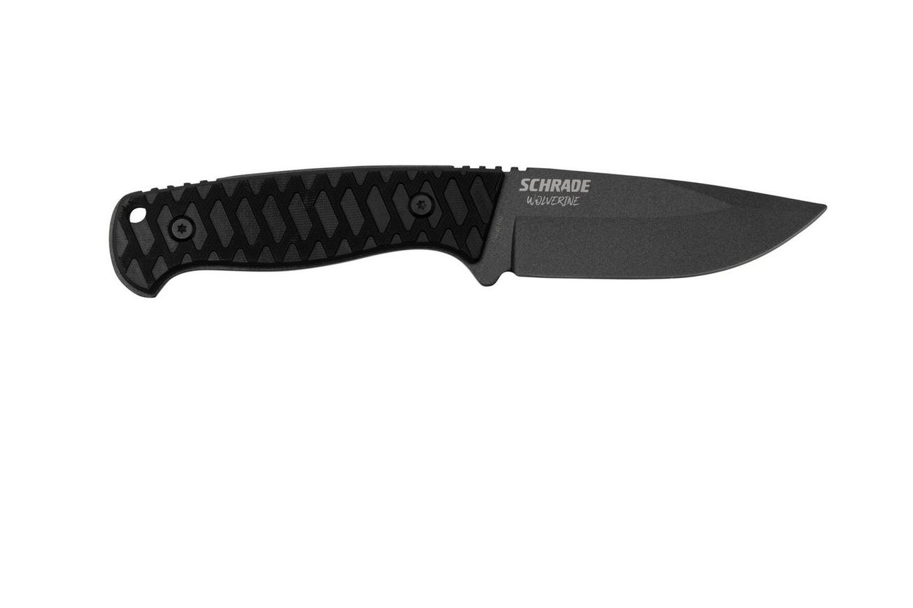 Schrade Wolverine 1182520, zwart, vaststaand mes
