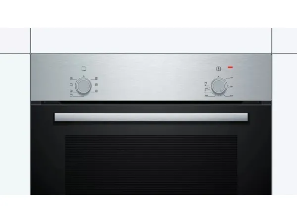 Bosch HBF010BR1S Serie | 2, Indbygningsovn, 60 x 60 cm, rustfrit stål