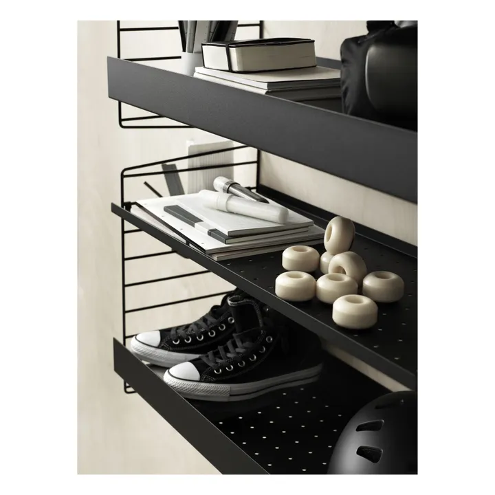 String Furniture Etagère en métal 58x30 cm | Noir