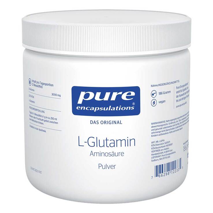 Pure Encapsulations L-Glutamin Pulver, 186 g