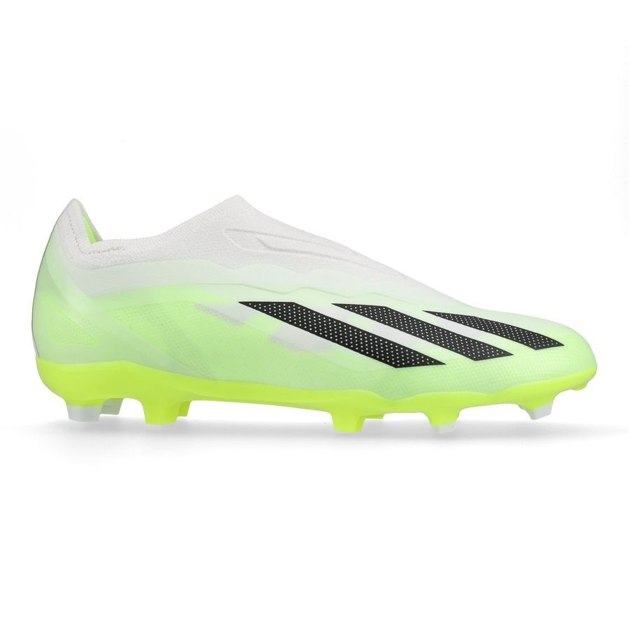 adidas X Crazyfast .1 Laceless FG Crazyrush - Blanc/Noir/Lucid Lemon Enfant