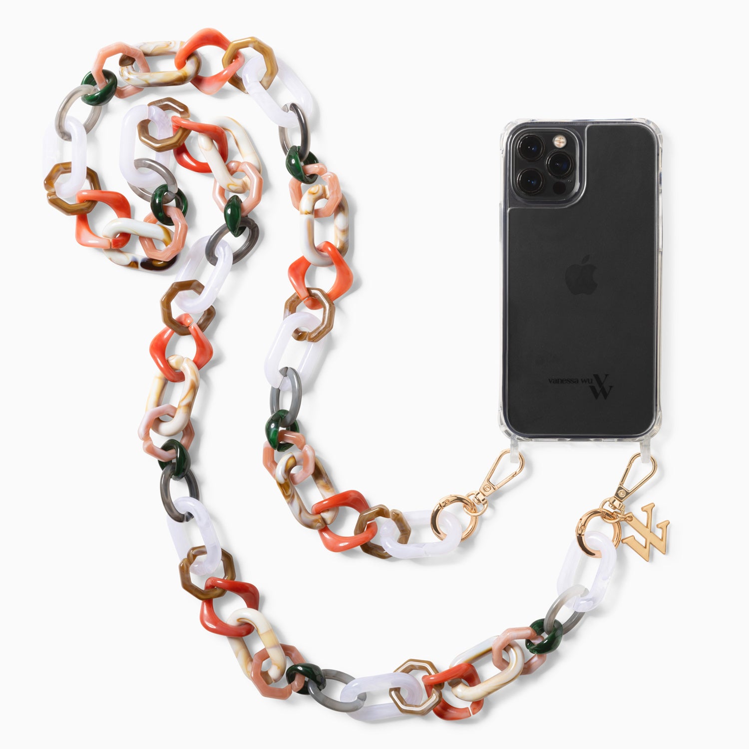 Chaînes de téléphone-Chaîne de téléphone Soraya multicolore