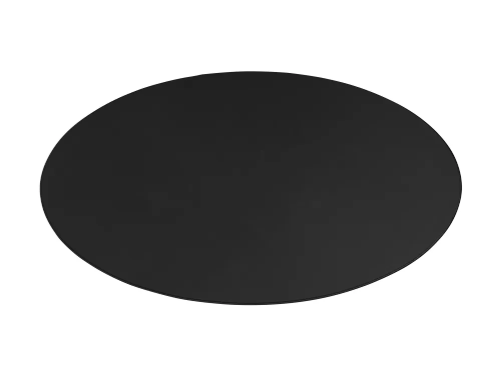 DELTACO DFP410 - Stolemåtte for gaming - rund - 110 cm - sort